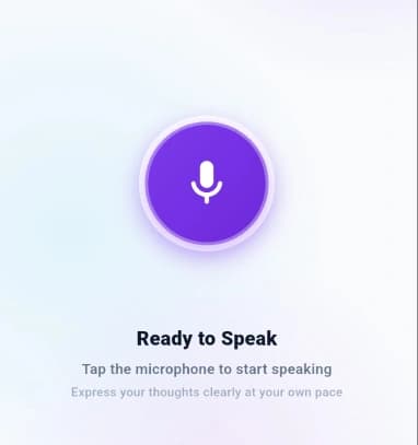 Speaking Practice Screen